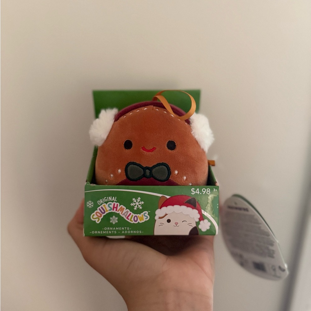 Squishmallows Festive Gingerbread Plush New 9.22 mini small